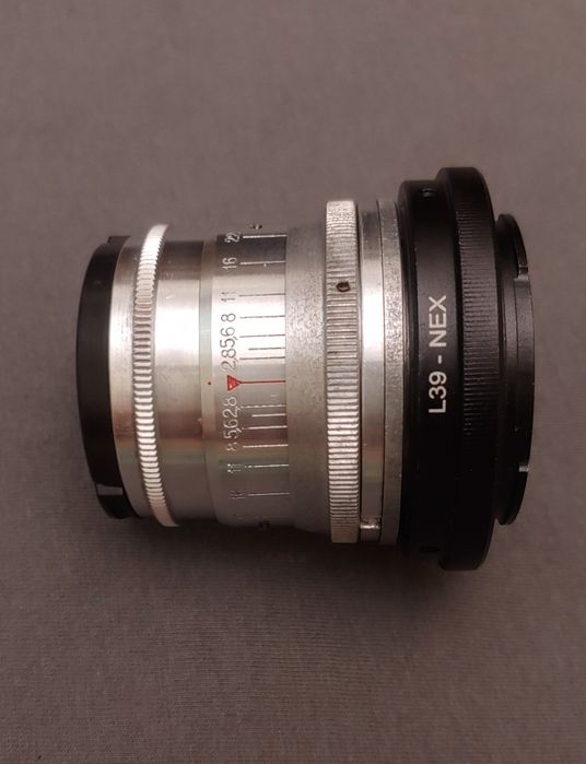 Индустар-26м 5см f/2.8 +sony e-M39 адаптер
