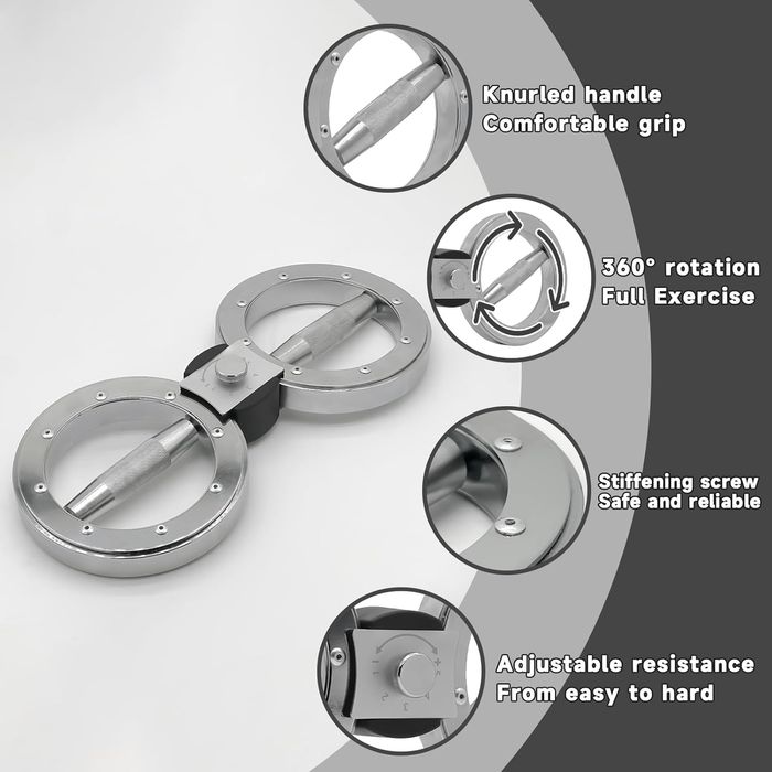 Aparat Multifuncțional de Rotație, Zoco Body Fit®, SpinGear, Crom