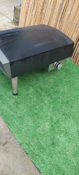 Газова фурна за пица с въртящ се камък за пица