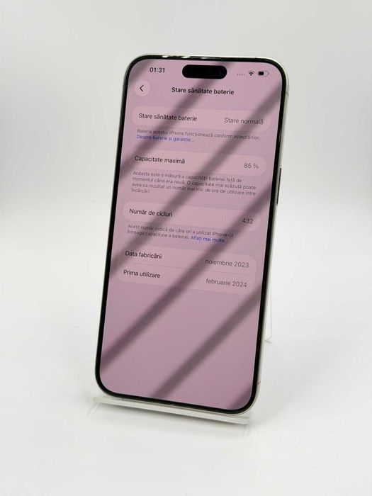 Amanet Lucky Gold VITAN / Iphone 15 PRO MAX / 256 GB 85% BAT 432 INC / Factura / Garntie #55355