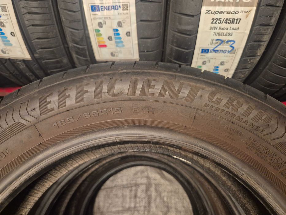 4 Anvelope de VARA - 165/65/15 81H - GoodYear Efficient Grip Performance - Stare F BUNA - DOT 2019 !