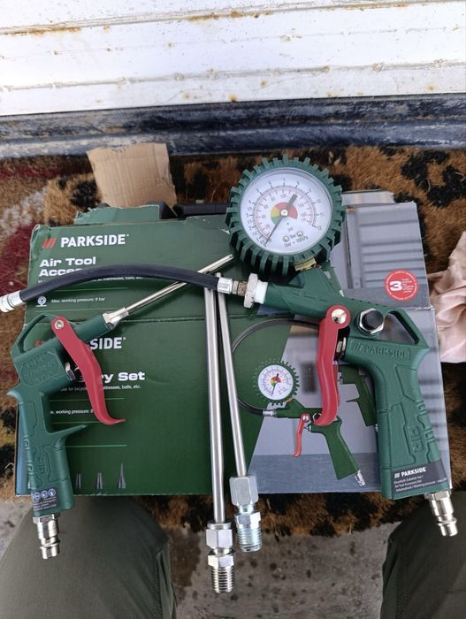 Set accesorii aer comprimat Parkside