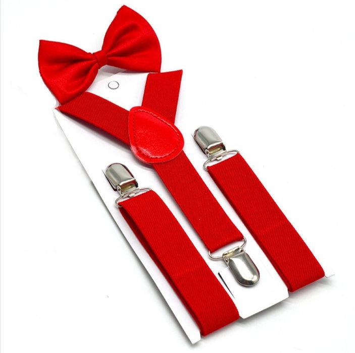 Галстук бабочка подтяжки