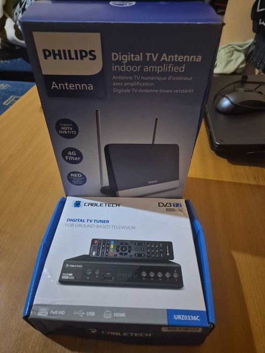 vand decodor cabletech+ Antena tv Philips dvb-t/dvb-t2