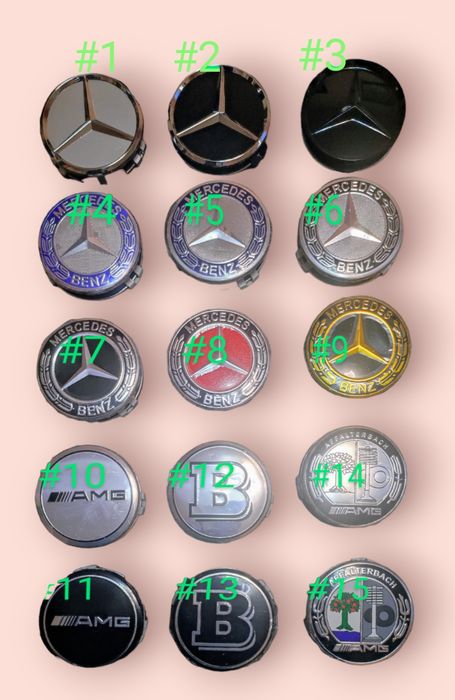 Капачки за джанти за Мерцедес,Капачки за вентили,Часовници