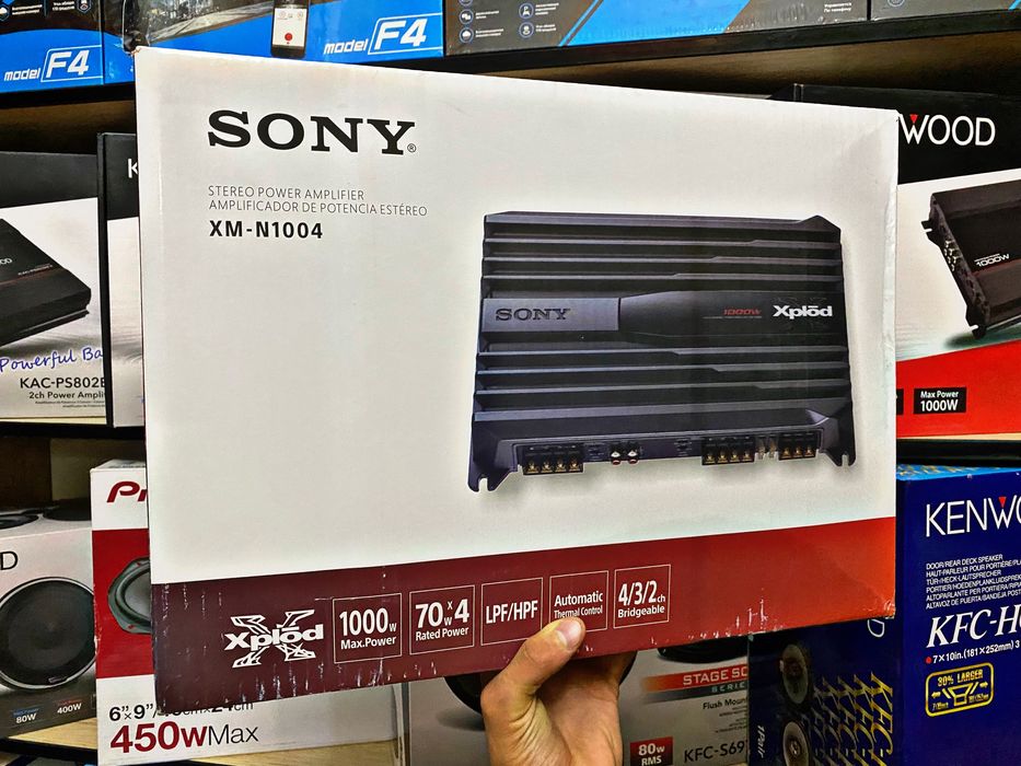 Usilitel Sony XM-1004, 1000w 4-kanal X-PLOD