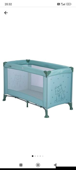 Сгъваема кошара, FreeON, Nap, С едно ниво, 120x60 см, Green