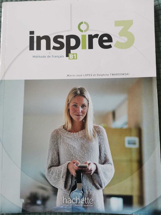 Учебник по френски и тетрадка Inspire 1,2,3