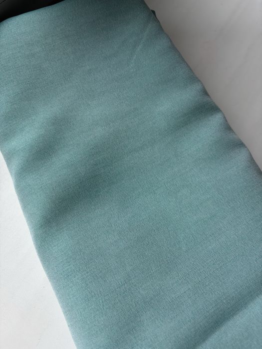 Тюль вуаль голубая