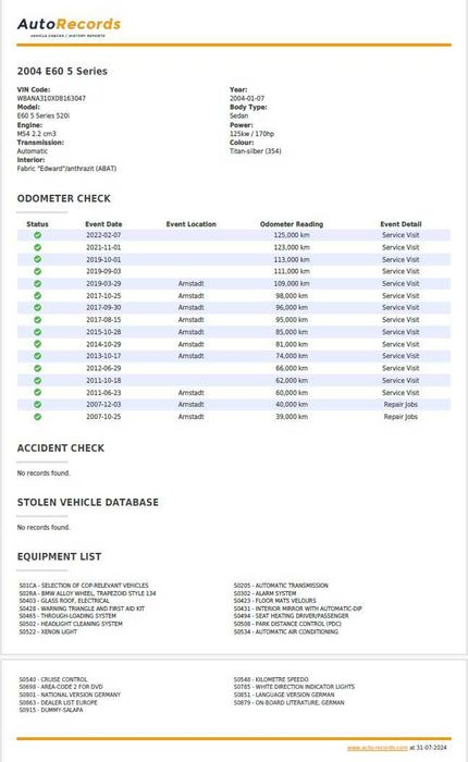 BMW Seria 5 e60 2004, M54B22