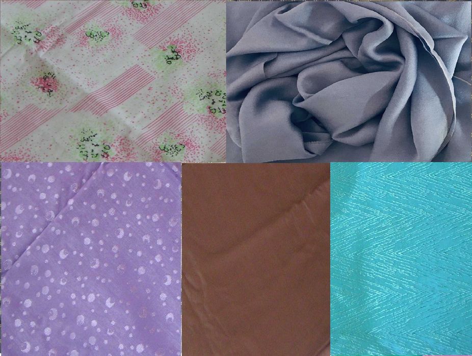 Нови ПЛАТОВЕ за шиене различни материи и десени, Плат