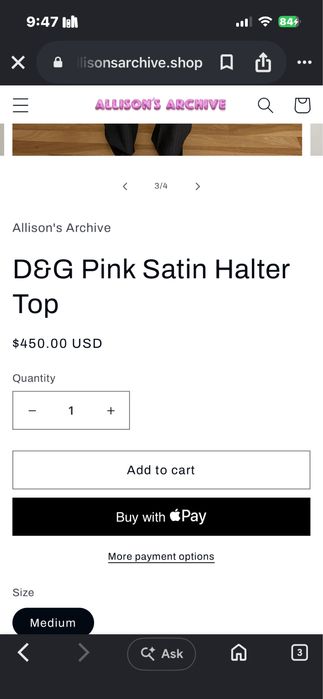 D&G dolce & gabbana top pink