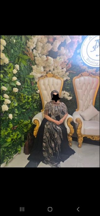 Вечернее платье, туйда 2 соат кийилган состоянияси ало 36/38 размер