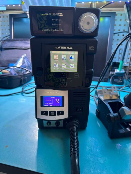 JBC DDE-2B cu modul dezlipire MSE, DR560-A si statie aer cald JTSE, functionala