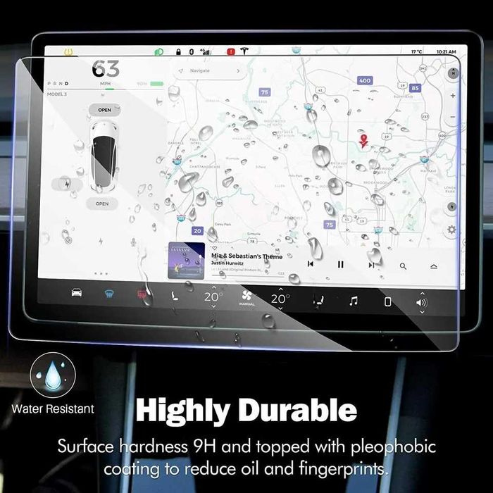 Sticla Folie Protectie PREMIUM Ecran Display Navigatie Tesla Model 3 Y