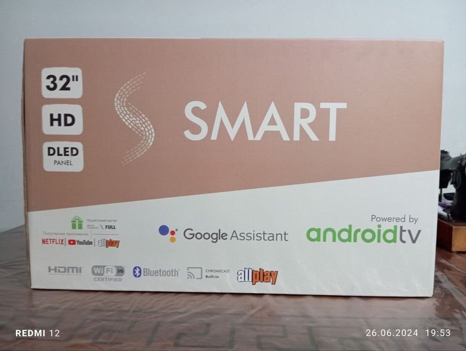 Smart s 32 yengi xali ochilmagan, karobkasida turbti