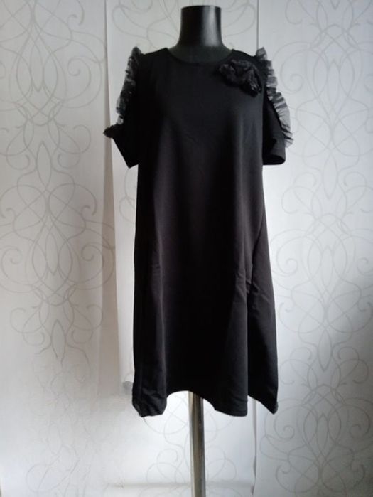 НОВА Туника рокля, цвят горчица , червен, памук и еластан, L и XL