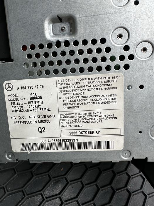 Мултимедия Mercedes ML W164