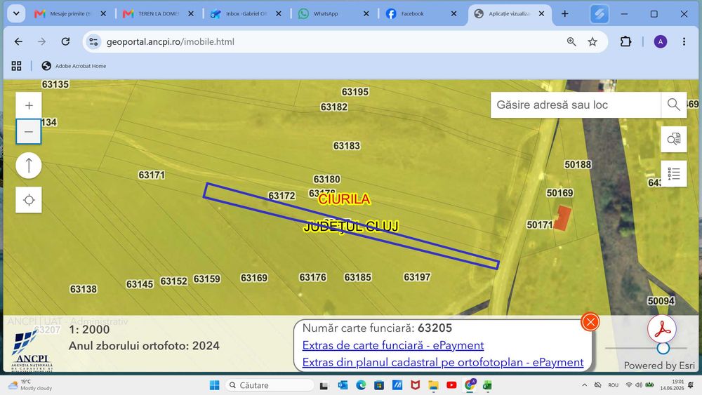 Vânzare teren Ciurila - 1400 mp