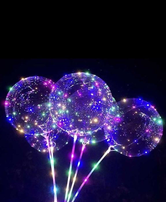 Шарики с подсветкой на палочке