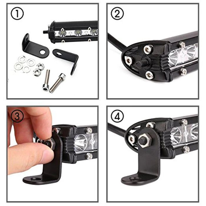 Лед Бар тънък едноредов светодиоден бар Офроуд фар за мъгла 12V 24V