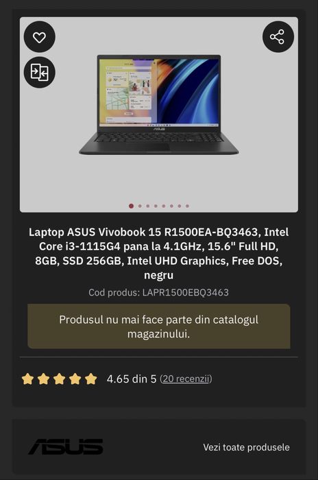 Laptop Asus Vivobook 15