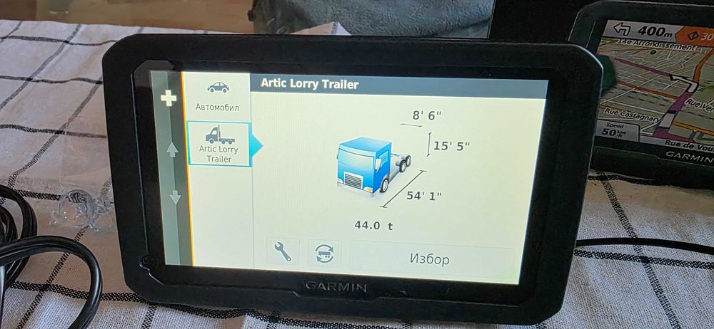 Навигация за камион Garmin Dezl 770 7 инча карти за цяла Европа и Турция пълен комплект