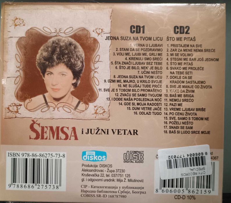 Semsa 2002 / Semsa - Jedna suza na tvom licu / Sto me pitas