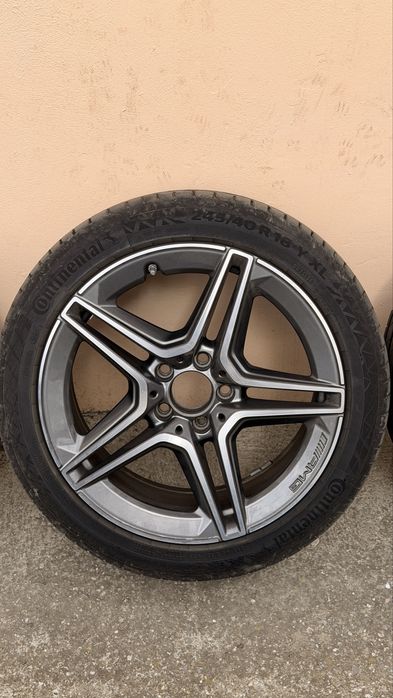 Jante originale Mercedes C-Class AMG R18 + Continental PremiumContact 7 - in doua dimensiuni