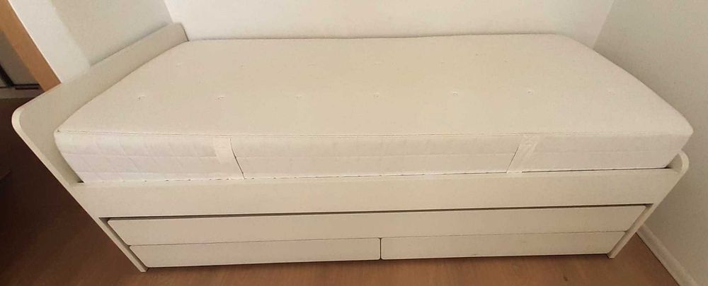 Pat dublu cu saltele IKEA