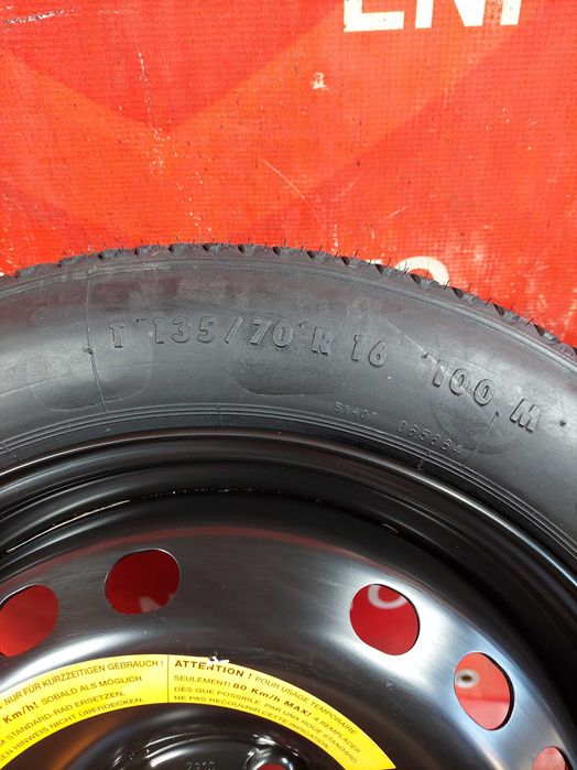 Roata Rezerva SLIM - 5x110 16'' - OEM Alfa Romeo Lancia FIAT - NOUA !