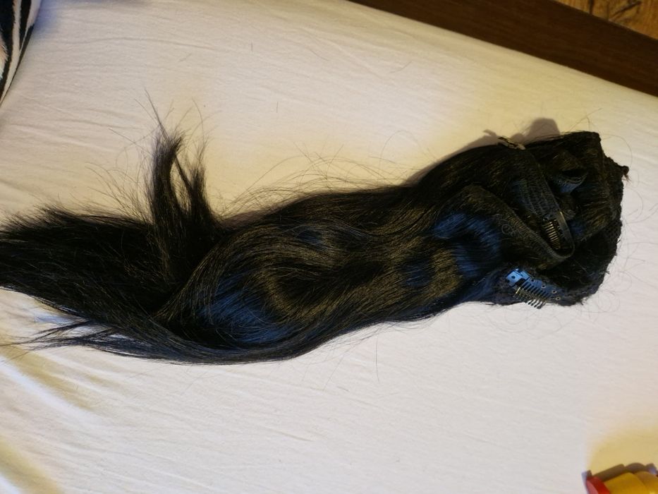 Естествена коса  черна