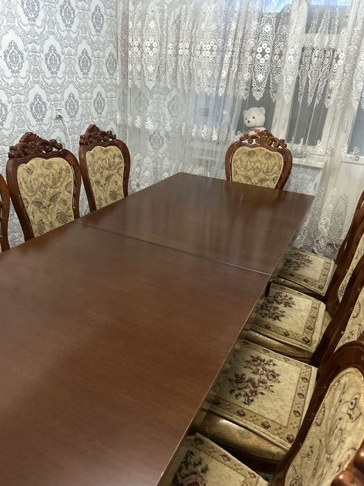 Стол со стульями 10шт