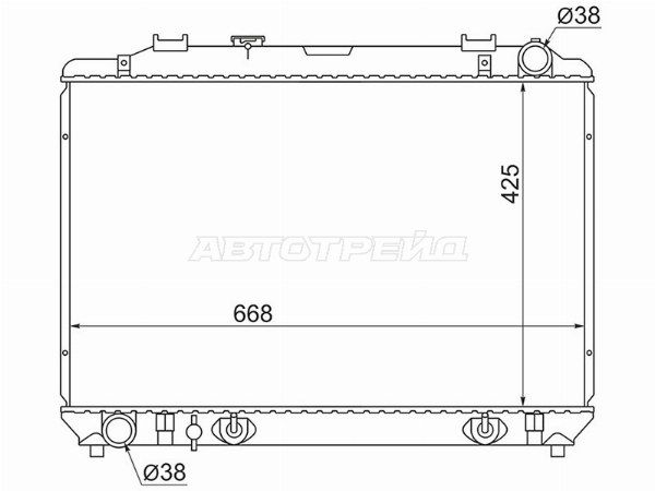 Радиатор Toyota Town ace