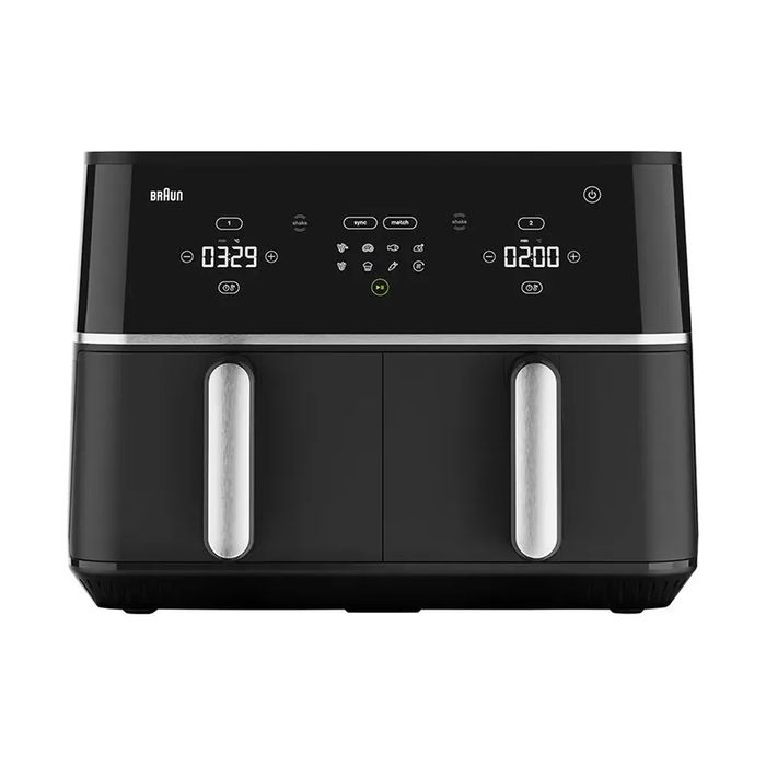 BRAUN TD5030IBK Аэрофритюрница 10л — готовка без масла, 2 чаши