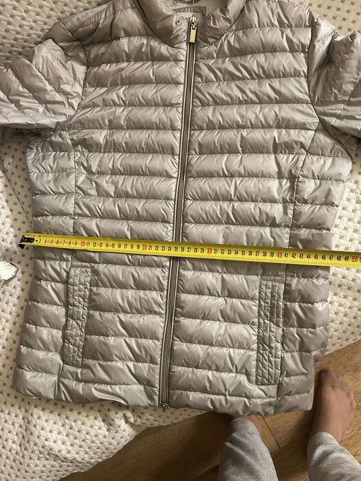 Леко пролетно дамско яке Geox сребристо с пух