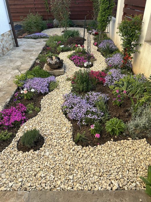 Nisip  Pamant Negru vegetal Asfalt frezat Balastru Pietris Piatra decorativa gradina