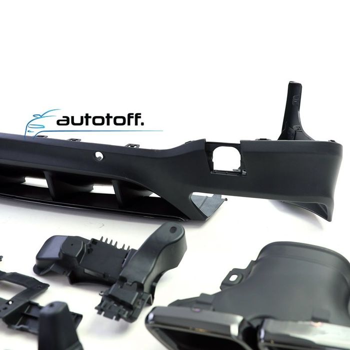 Difuzor bara spate compatibil cu Mercedes GLC X253 SUV (15-19) AMG Black Design