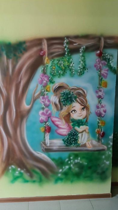 Роспись стен, художник Актобе