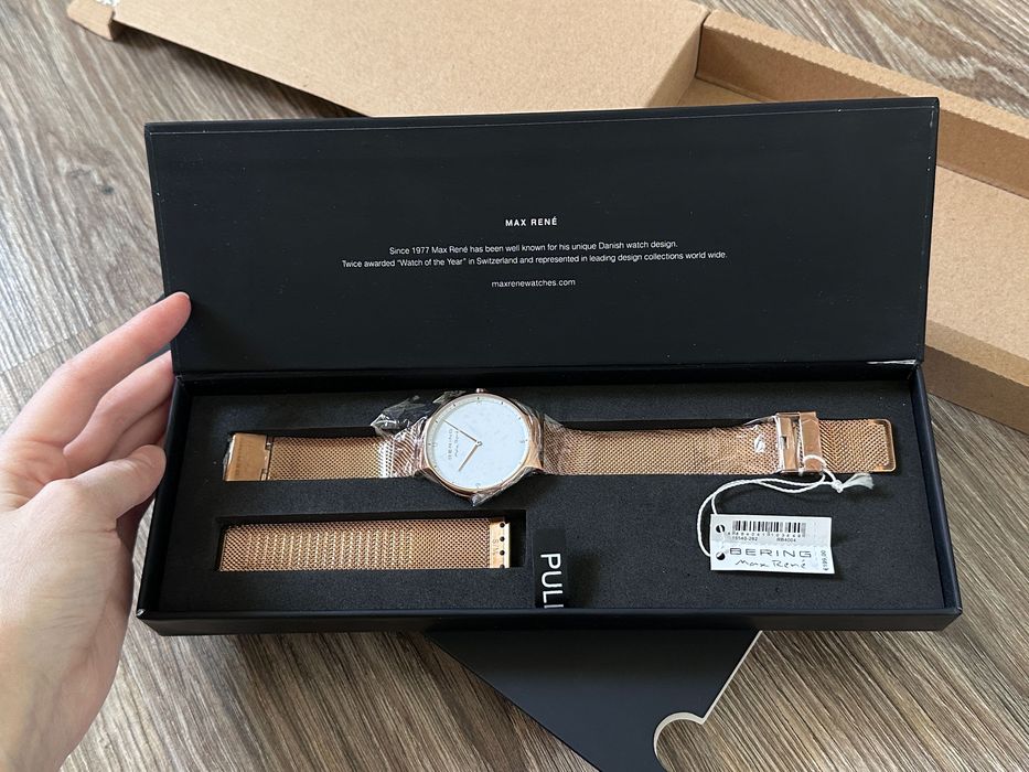 Наручные часы ВERING Max René Rose Gold | Sapphire | Оригинал