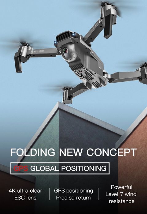 Drona cu 2 camere 4K Wide electrica 120* GPS, Wi-Fi, Control 500 Metri