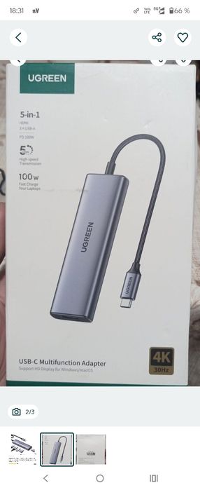 Adaptorul HUB UGREEN CM511 este potrivit pentru conectarea dispozitive