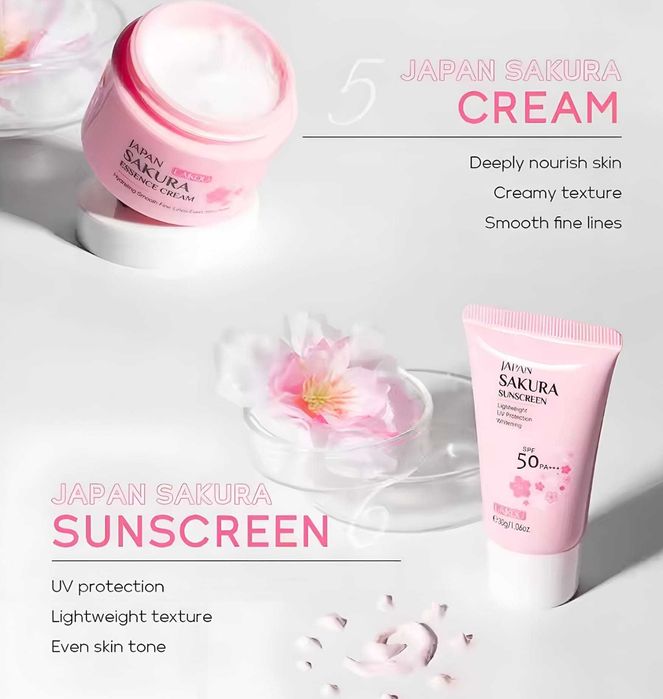 Set Produse Cosmetice Japan Sakura Skincare