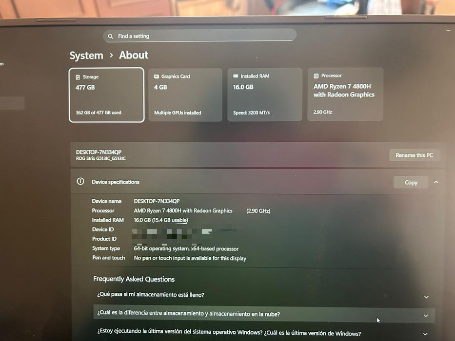Gaming Лаптоп Asus RogStrix G15