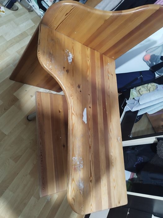 Стол стеллаж деревянный