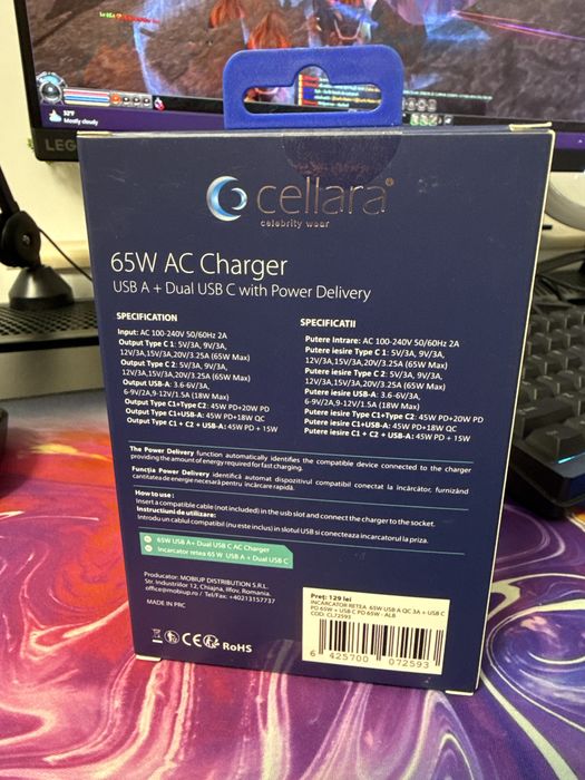 Incarcator Cellara triplu