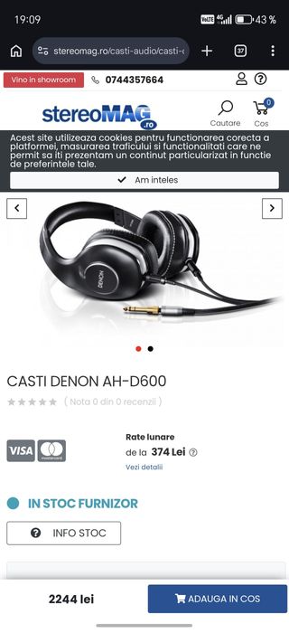 Căști Denon Ah-d600 audiophile