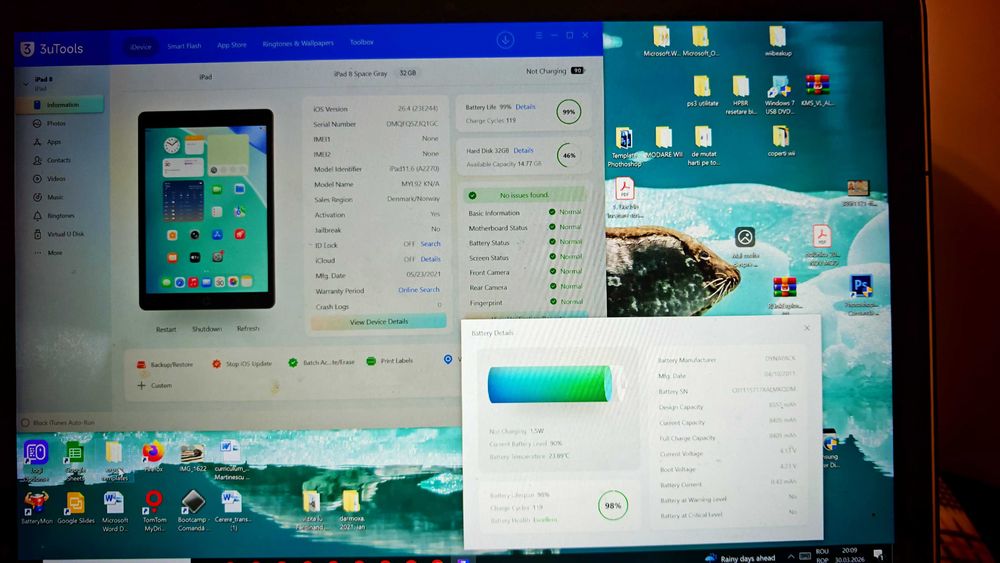 Tableta Apple iPad 8 (2020)  si ipad pro 11" 256gb