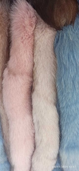 Елегантни дамски естествени  кожи от лисица за яки и качулки!