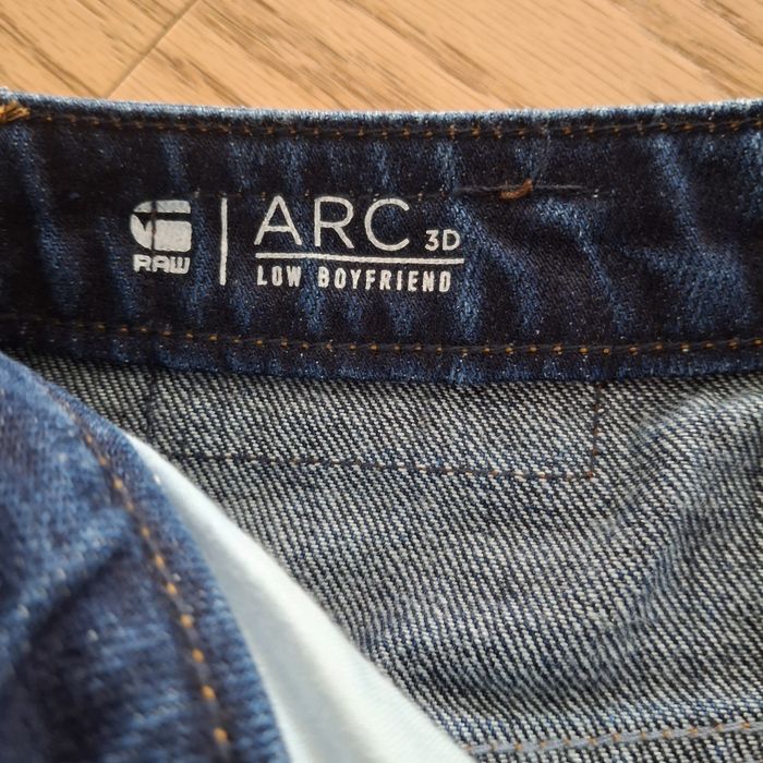 Дамски дънки  G-STAR Boyfriend със захабен ефект, Тъмносин, W23-L32